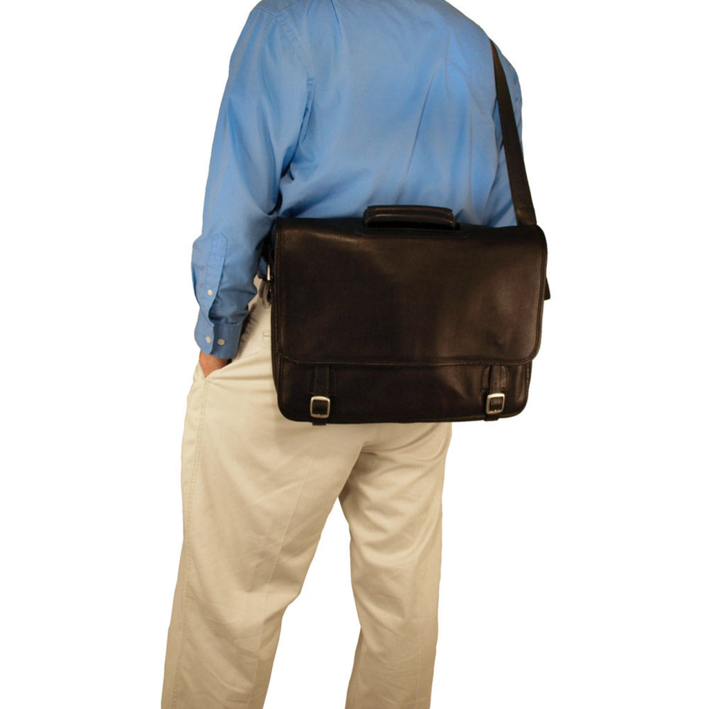 Grammercy Park Leather Laptop Brief