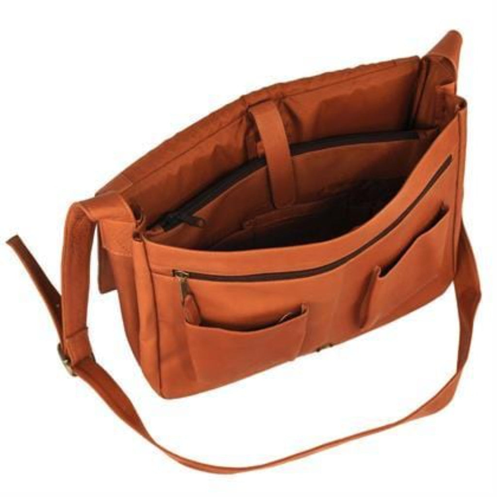 Yosemite Leather Laptop Messenger Bag - Lg