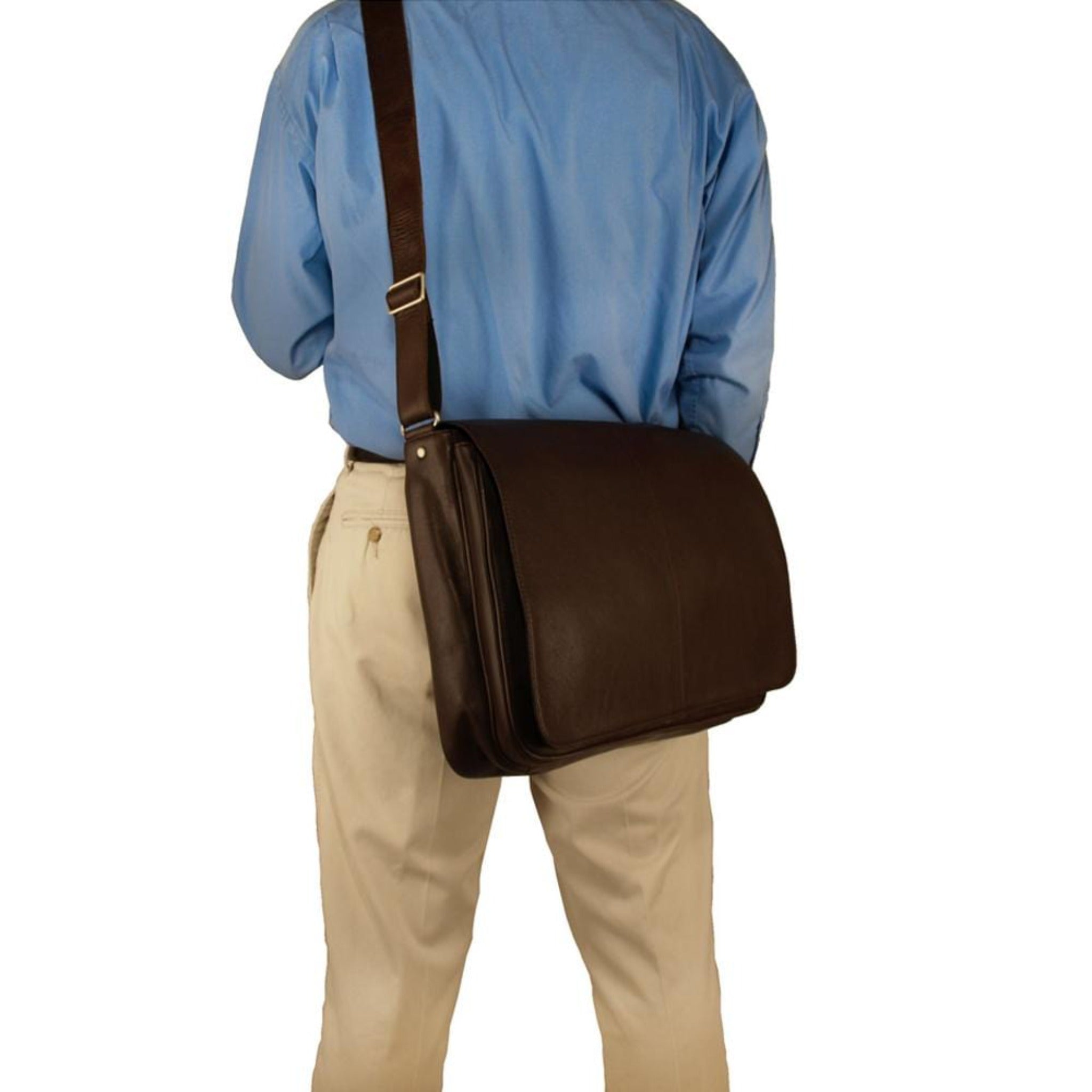 Yellowstone Leather Laptop Messenger Bag