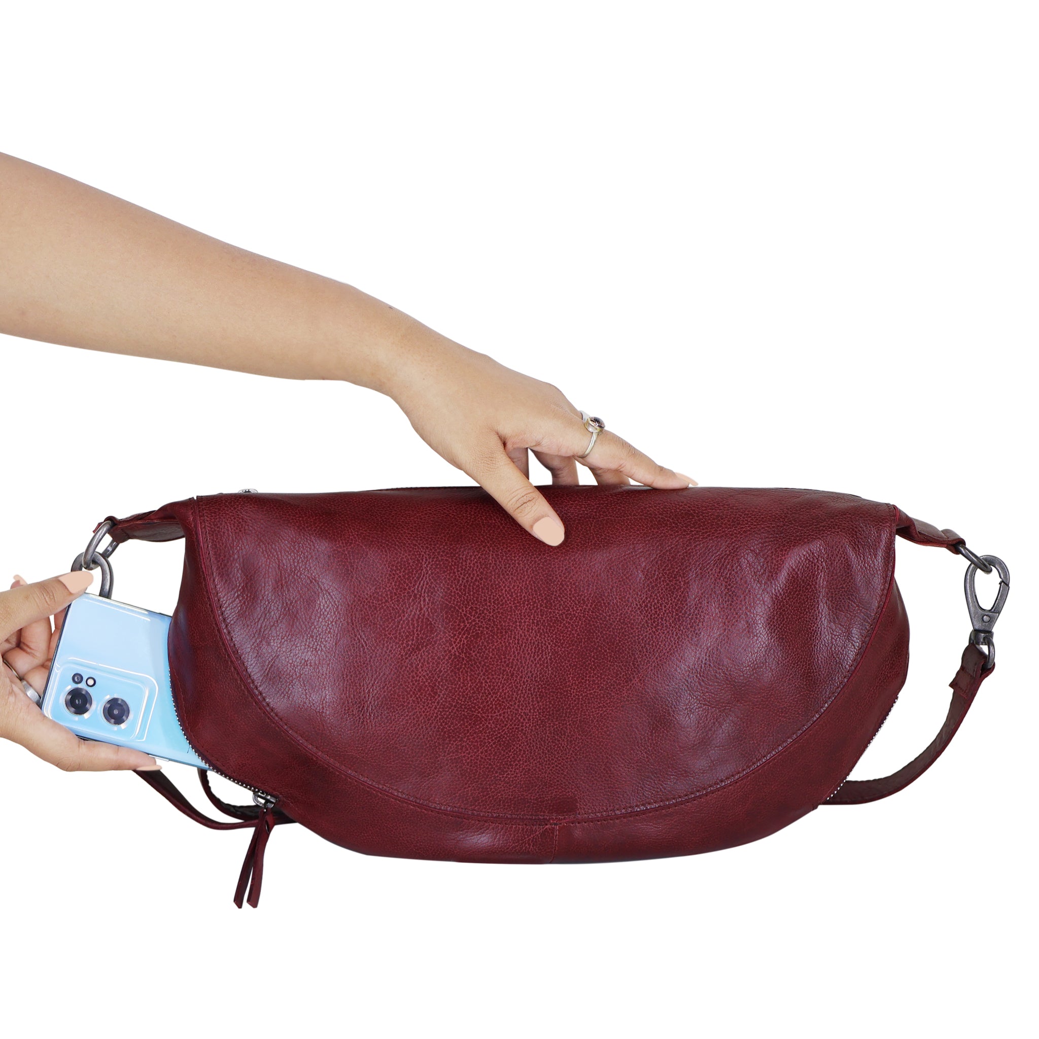 Callie Leather Sling Bag