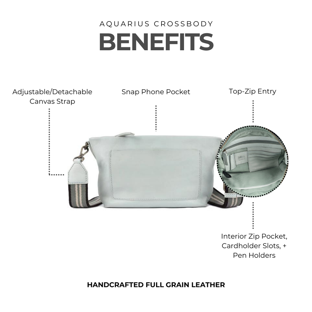 Aquarius Leather Crossbody Bag
