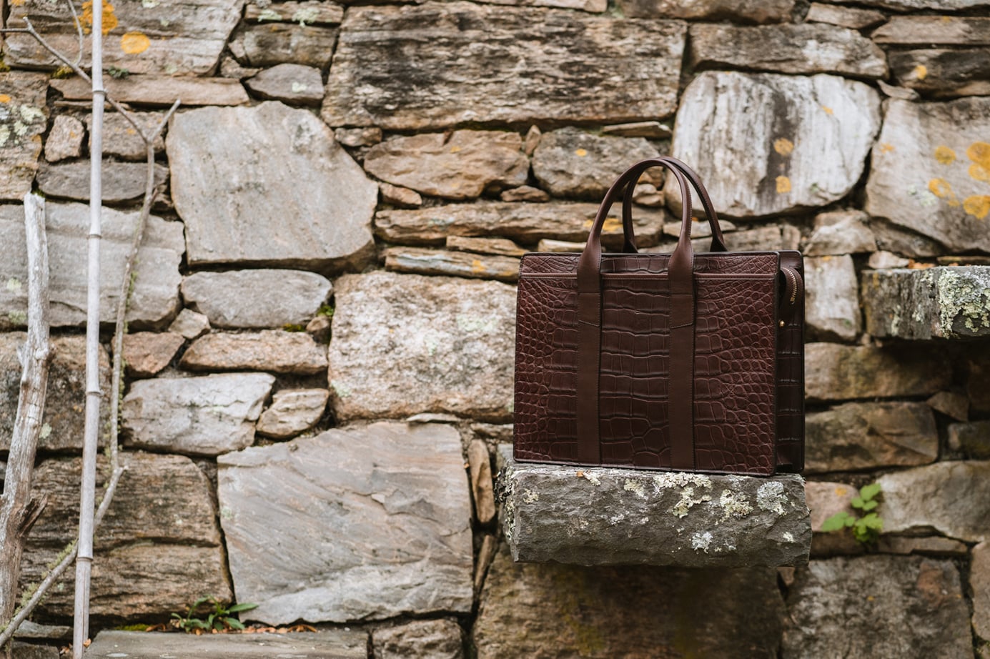 Alligator Zip-Top Briefcase