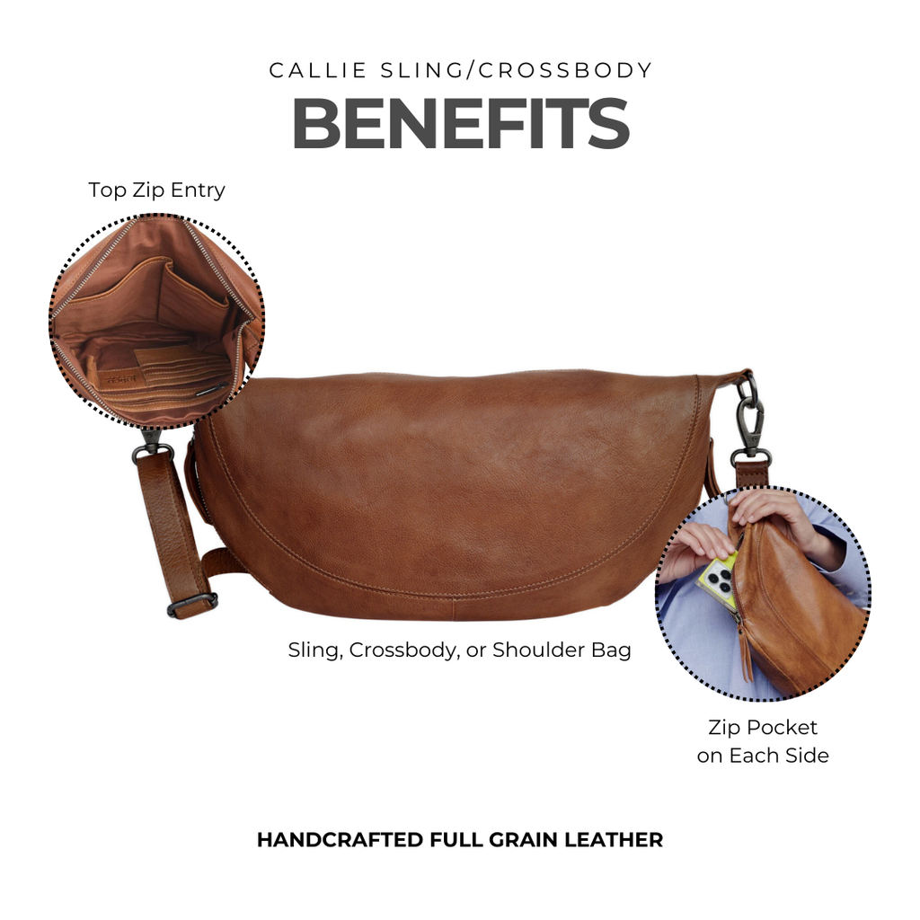 Callie Leather Sling Bag
