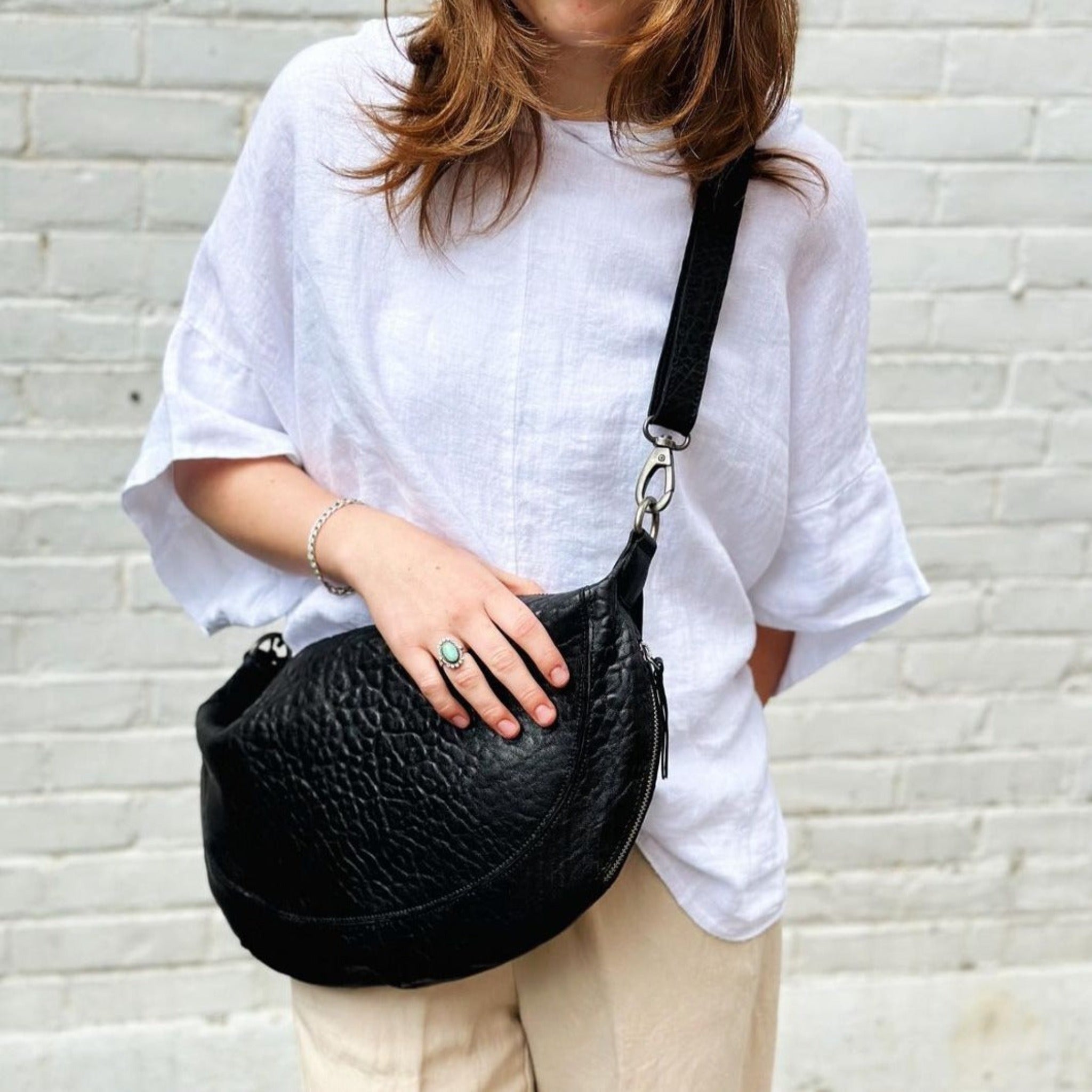 Callie Leather Sling Bag