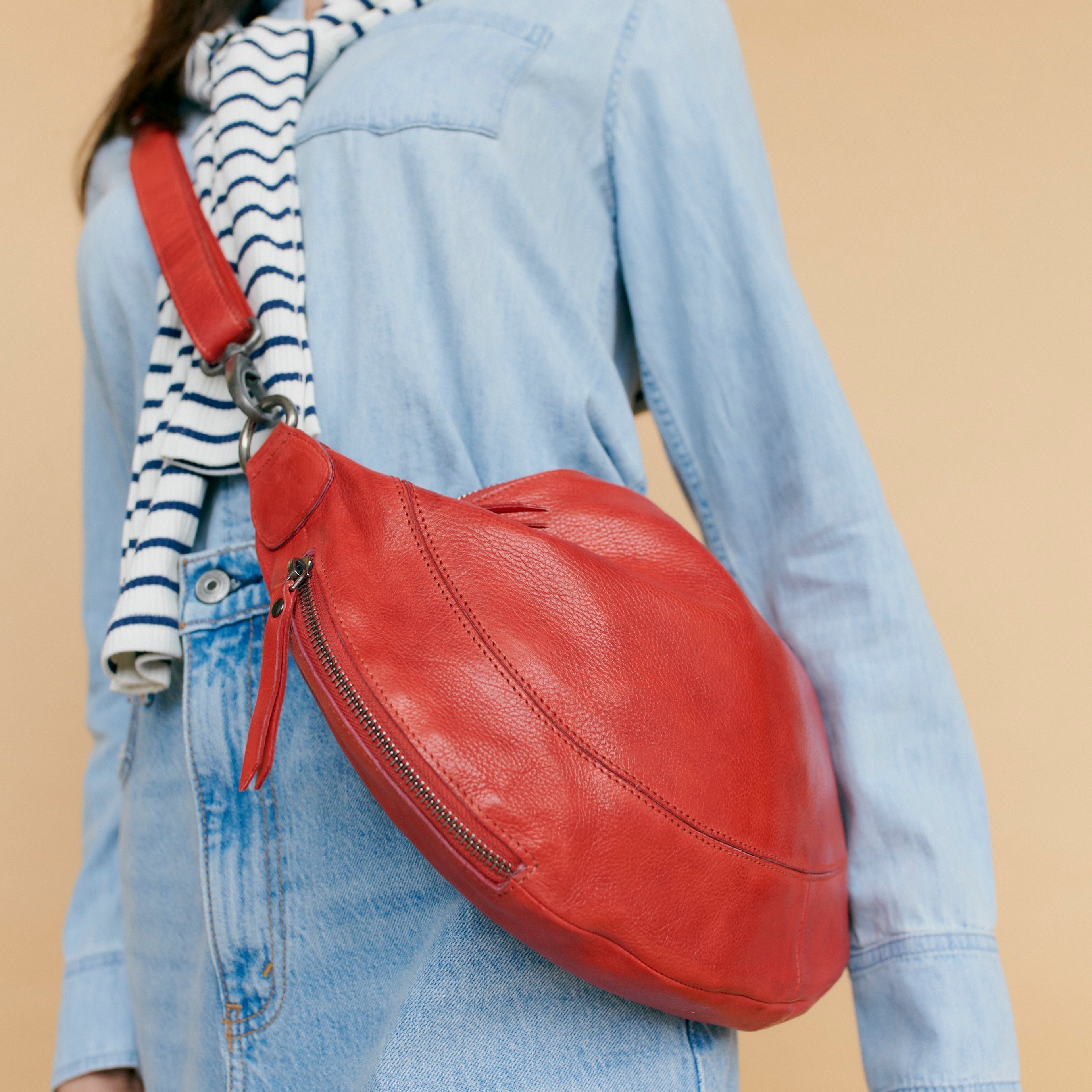 Callie Leather Sling Bag