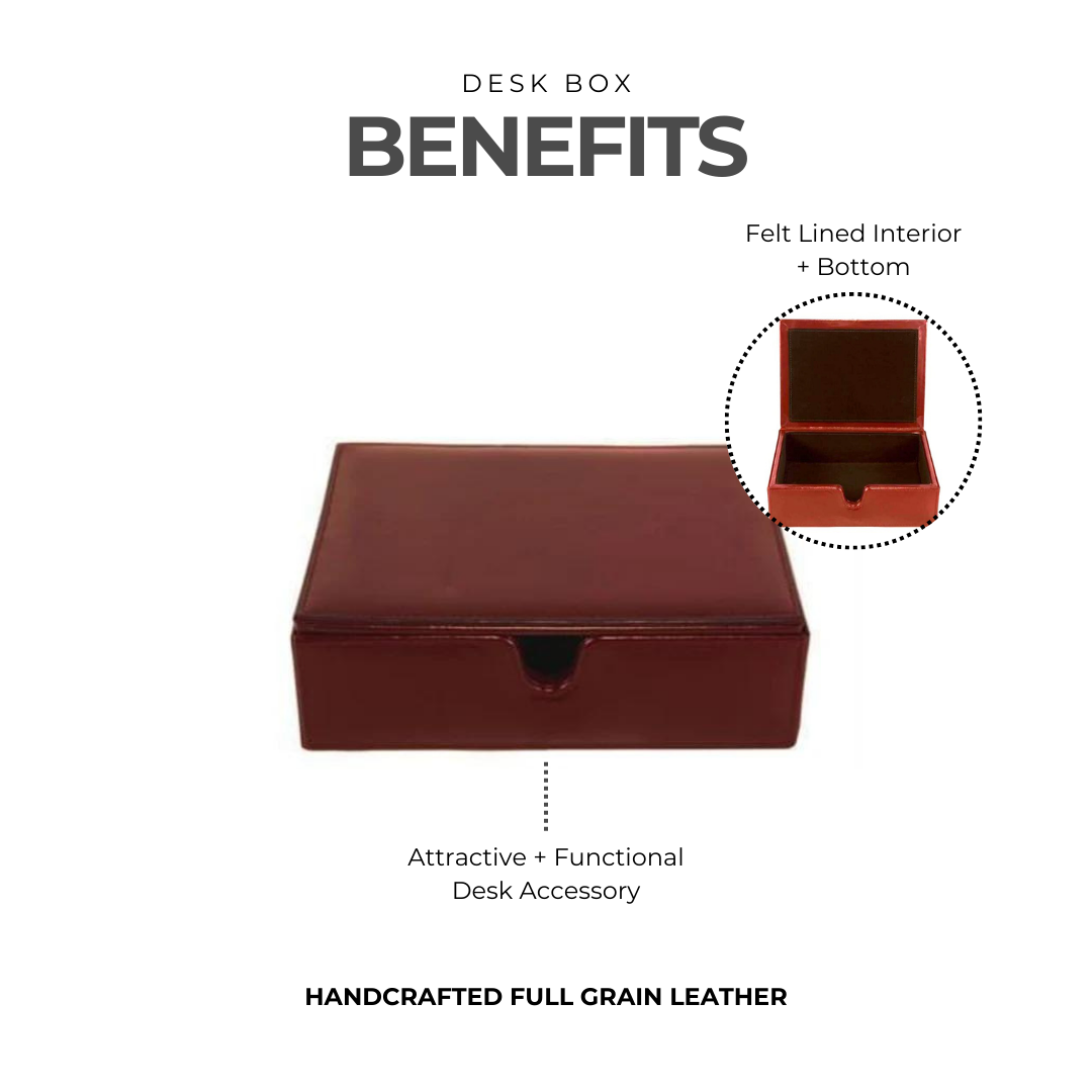 Leather Desk Box (Md)