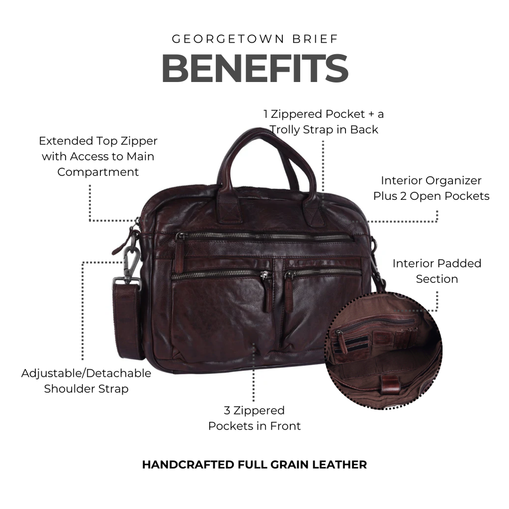 Georgetown Leather Brief