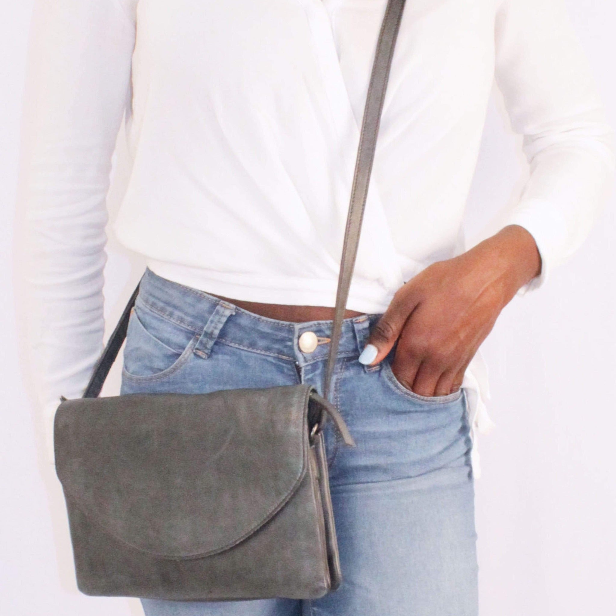 Marcus Leather Crossbody Bag