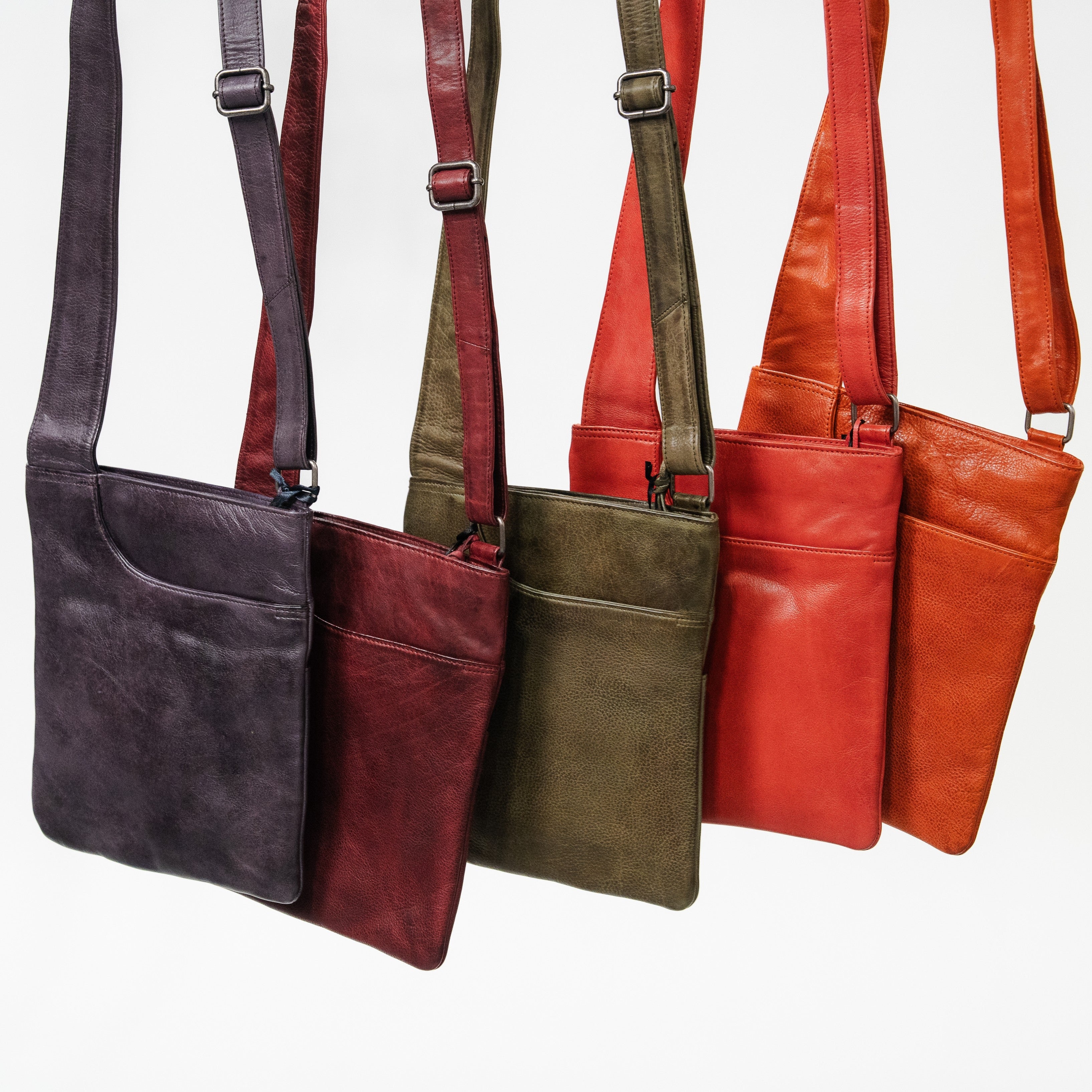 Athena Leather Crossbody Bag