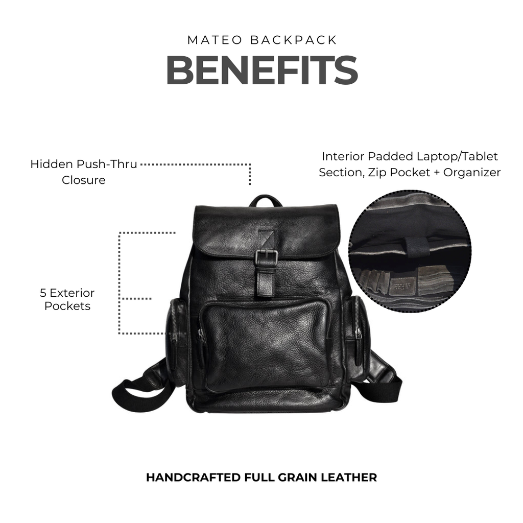 Mateo Leather Backpack