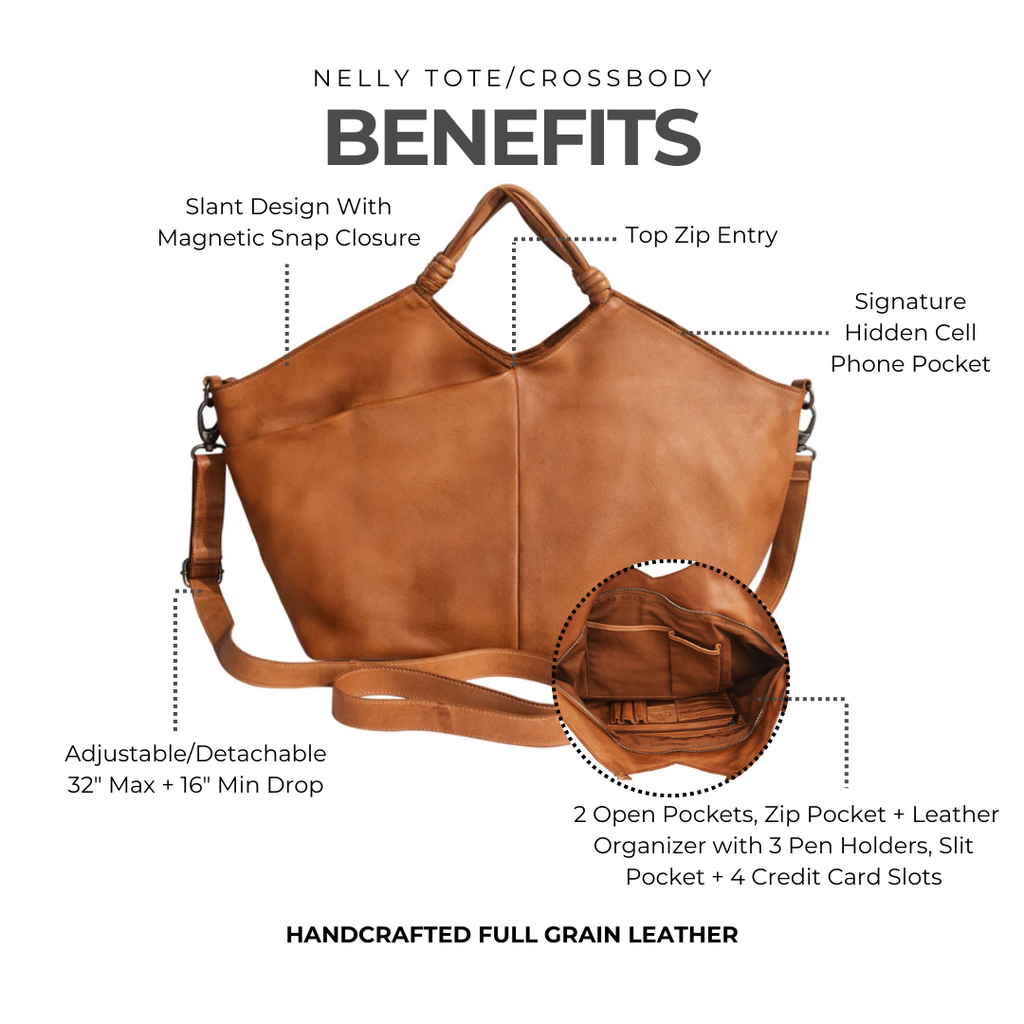 Nelly Leather Crossbody Bag