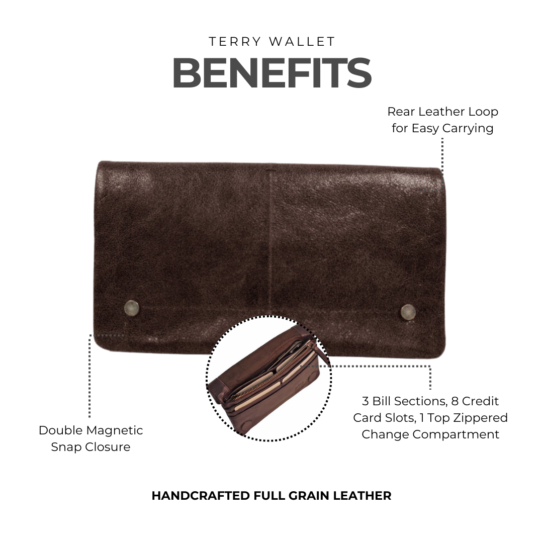 Terry Leather Wallet