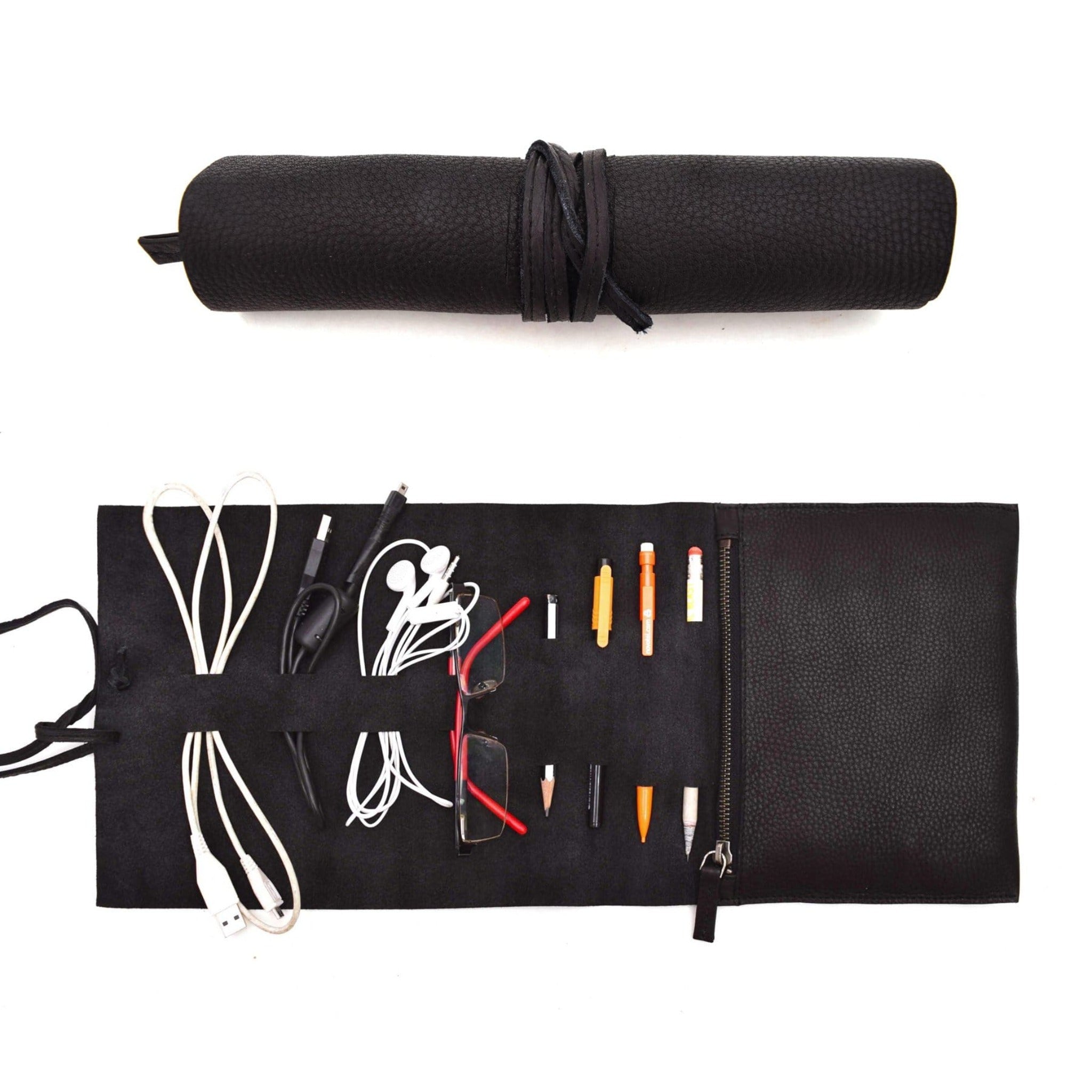 Leather Tech and Accessory Roll